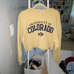University of Colorado Boulder cropped sweatshirt